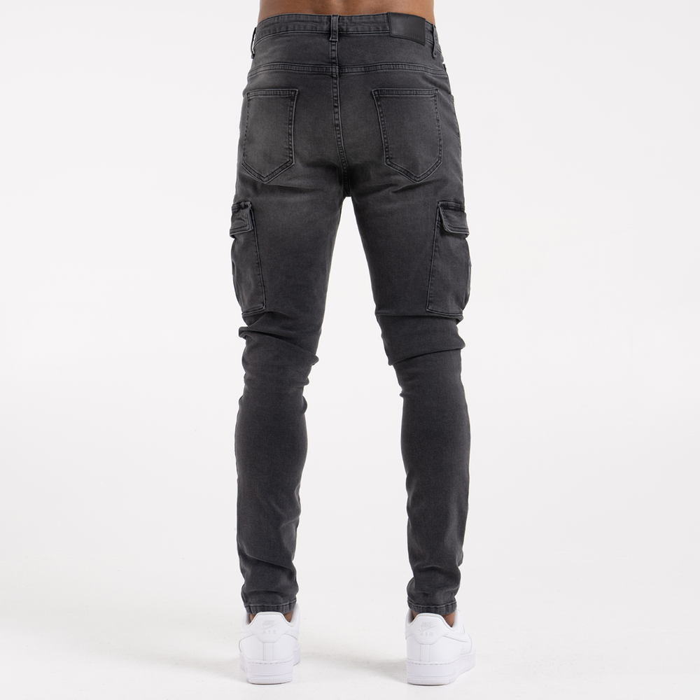 Skinny Fit Cargo trousers - Dark grey - Men | H&M IN